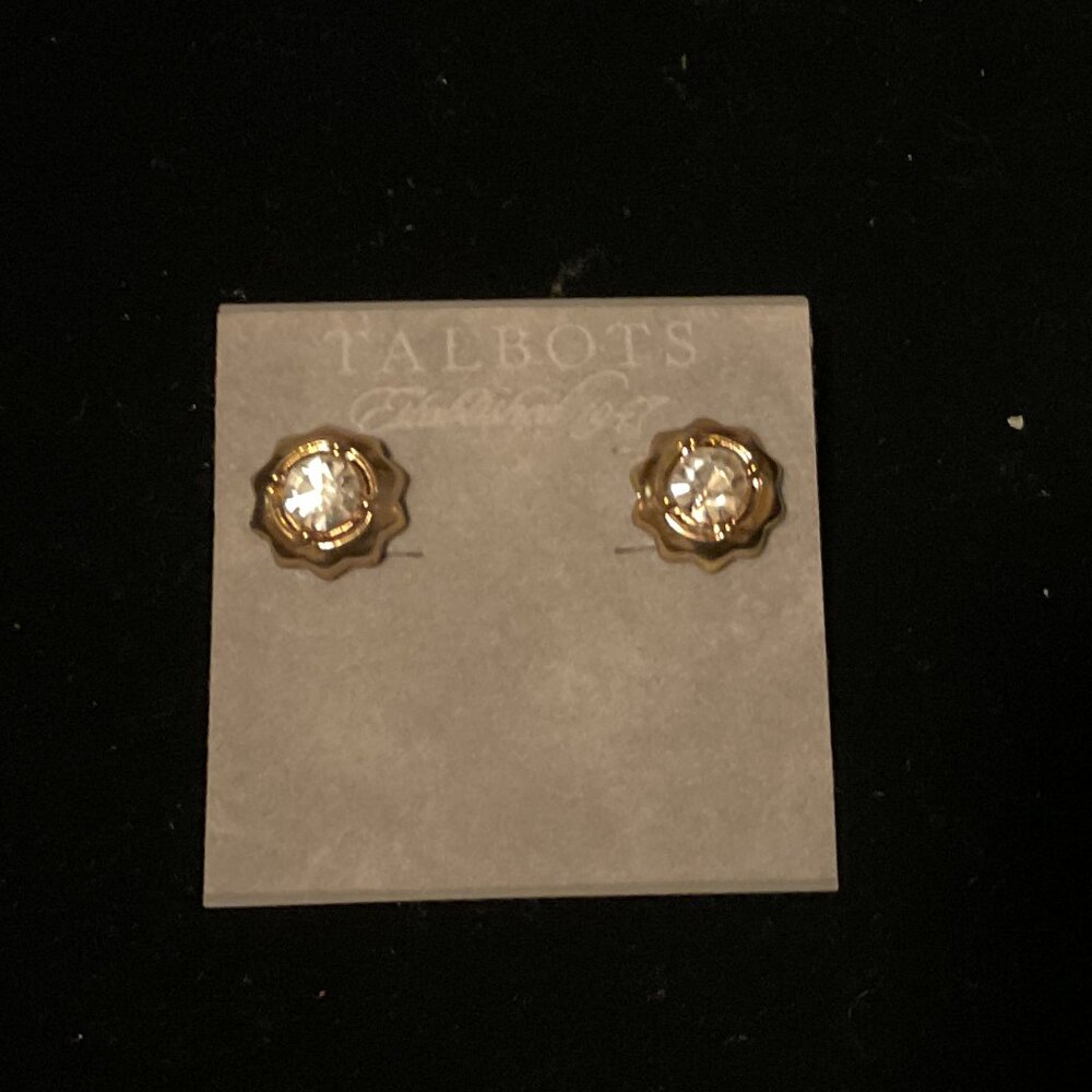 Vintage Molten Bezel Earrings